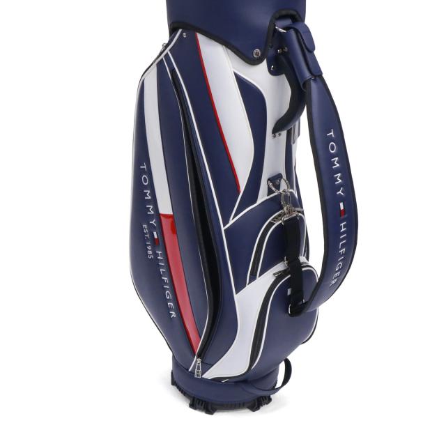 最大30%還元★6/3限定｜【商品レビューで＋5％】トミー ヒルフィガー ゴルフ キャディバッグ TOMMY HILFIGER GOLF 9型 46インチ 5分割 カート型 カートキャディバッグ ベーシック THMG4SC5_18
