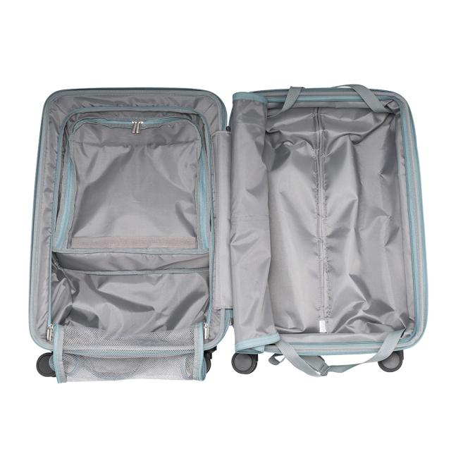 【商品レビューで＋5％】【正規品3年保証】トラベリスト スーツケース Mサイズ フロントオープン TRAVELIST ワンタッチ トップオープン 拡張 軽量 ストッパー スマホスタンド ドリンクホルダー 76-25150_15