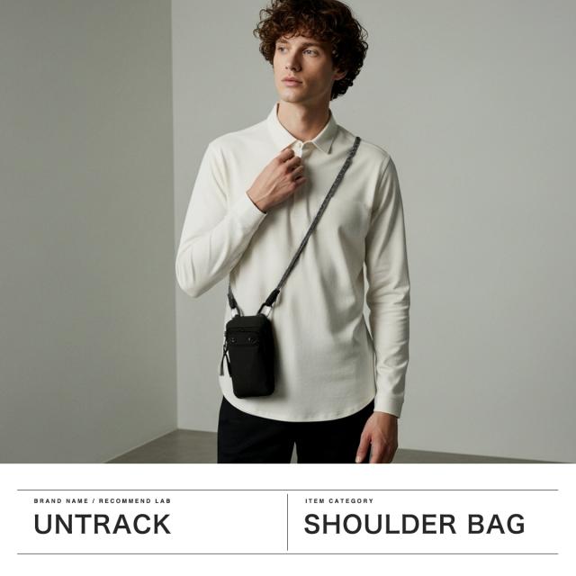 【商品レビューで＋5％】アントラック ショルダーバッグ メンズ レディース UNTRACK 斜めがけ 小さめ 大人 軽量 斜めがけバッグ ブランド 縦型 撥水 0.5L  60211