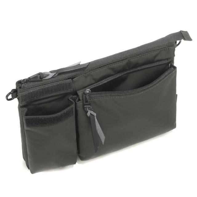 【商品レビューで＋5％】アントラック ショルダーバッグ メンズ レディース UNTRACK 斜めがけ 小さめ 大人 サコッシュ ブランド 横長 A5 撥水 2.2L 黒 60212