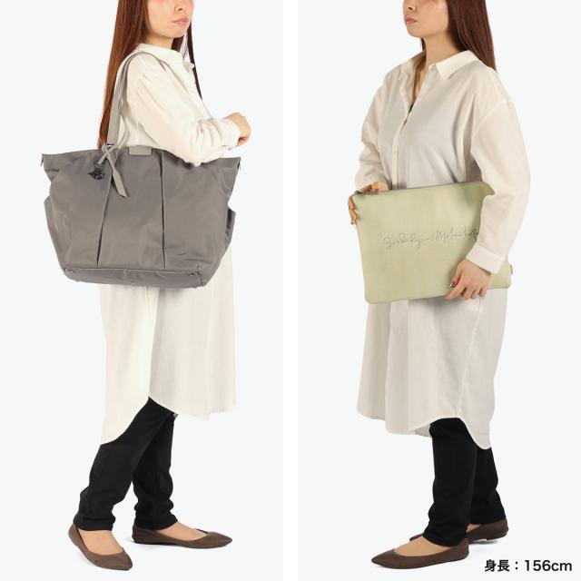 【商品レビューで＋5％】ダブルアンドデイナイト トートバッグ レディース A4 大きめ W&.Day/Night バッグ ポーチ付き きれいめ 大人 上品 PC 13.3inch 18L Sukku 15184 wsb