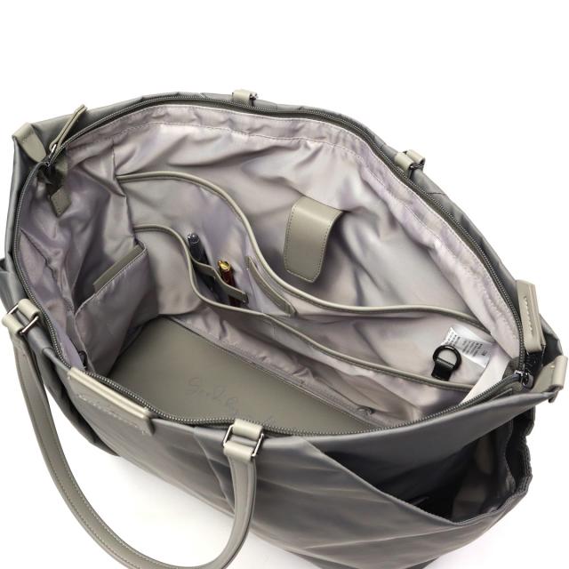 【5％OFFクーポン】【商品レビューで＋5％】ダブルアンドデイナイト トートバッグ レディース 大きめ W&.Day/Night バッグ 軽量 ポーチ付き きれいめ 大人 上品 B4 PC 15.6inch 26L Sukku 15185 wsb