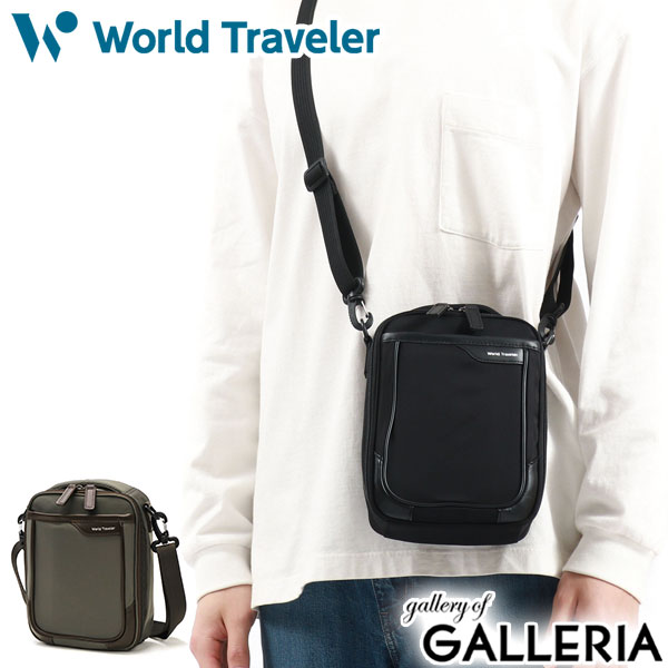 【5％OFFクーポン】【商品レビューで＋5％】ワールドトラベラー ショルダーバッグ World Traveler ブランド 軽い 斜めがけ 縦型 小さめ 2WAY クロトS 17471