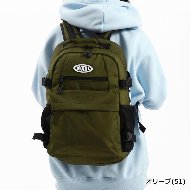 エックスガール レディースタウンリュック・ビジネスリュック OVAL LOGO BACKPACK 105213053008 ブラック エックスガール レディースタウンリュック・ビジネスリュ L LOGO