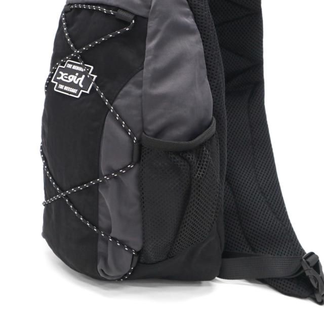 【商品レビューで＋5％】X-girl ボディバッグ レディース エックスガール 軽い 斜めがけ ショルダー BUNGEE CORD MINI BAG 105242053012 商品レビューで＋5％】X-girl ボディバッグ レディース エックスガール