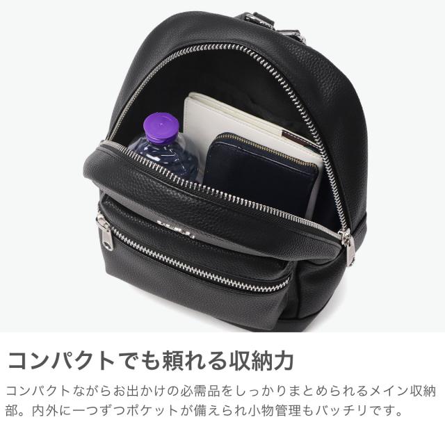 最大30%還元★6/13限定｜【商品レビューで＋5％】エックスガール リュック レディース X-girl 小さめ 軽量 ミニ フェイクレザー A5 FAUX LEATHER MINI DAY PACK 105215053006_2
