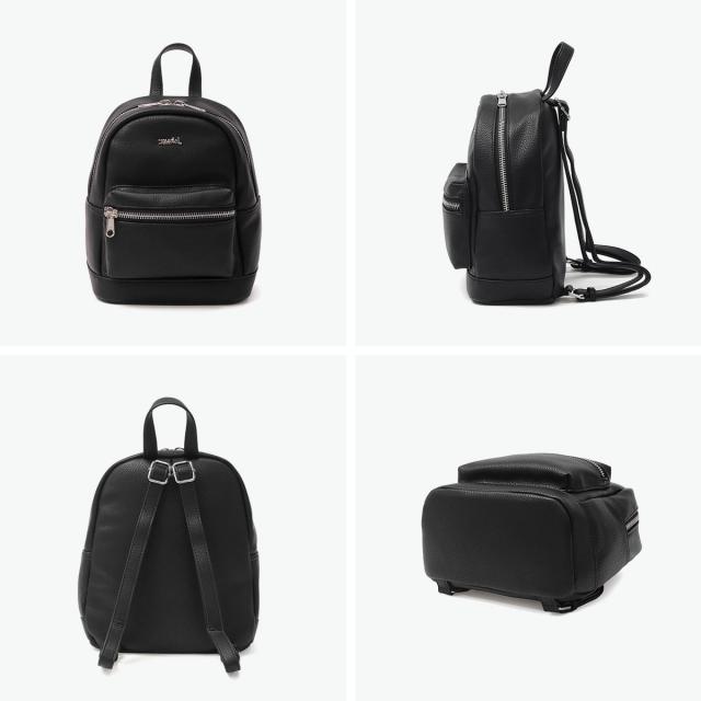 最大30%還元★6/13限定｜【商品レビューで＋5％】エックスガール リュック レディース X-girl 小さめ 軽量 ミニ フェイクレザー A5 FAUX LEATHER MINI DAY PACK 105215053006_4