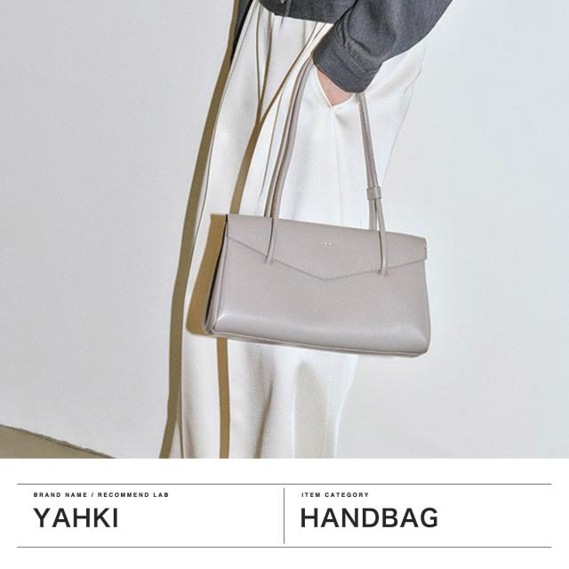 【商品レビューで＋5％】ヤーキ ハンドバッグ レディース かわいい YAHKI バッグ 軽量 ブランド 小さめ トートドバッグ 床革 ミニバッグ SOFT W FACE HAND BAG YH-787_1