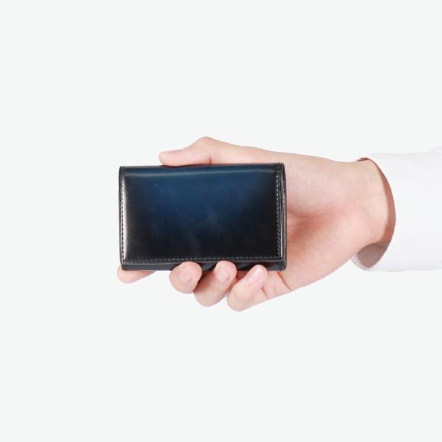 【商品レビューで＋5％】ユハク 名刺入れ メンズ レディース 男性用 女性用 本革 yuhaku 本革 革 レザー 日本製 ブランド 薄型 おしゃれ カードケース 高級感 上品 大人 Du Monde コードバン YAC161_6