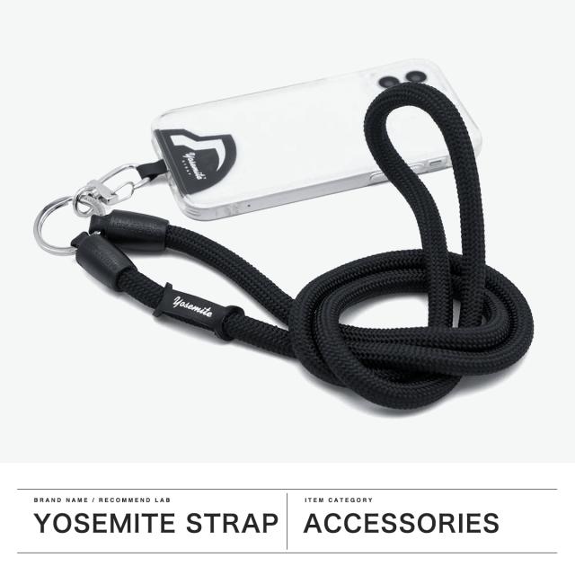 【5％OFFクーポン】【商品レビューで＋5％】【正規取扱店】ヨセミテストラップ ストラップ スマホ 紐 ホルダー 首掛け YOSEMITE STRAP 挟む コード 日本製 120cm MOBILE YMS-3000
