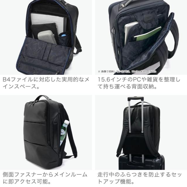 【商品レビューで＋5％】【正規品5年保証】ゼロハリバートン リュック ZERO HALLIBURTON 18L 23L Laminated Backpack Expandable 81433_4