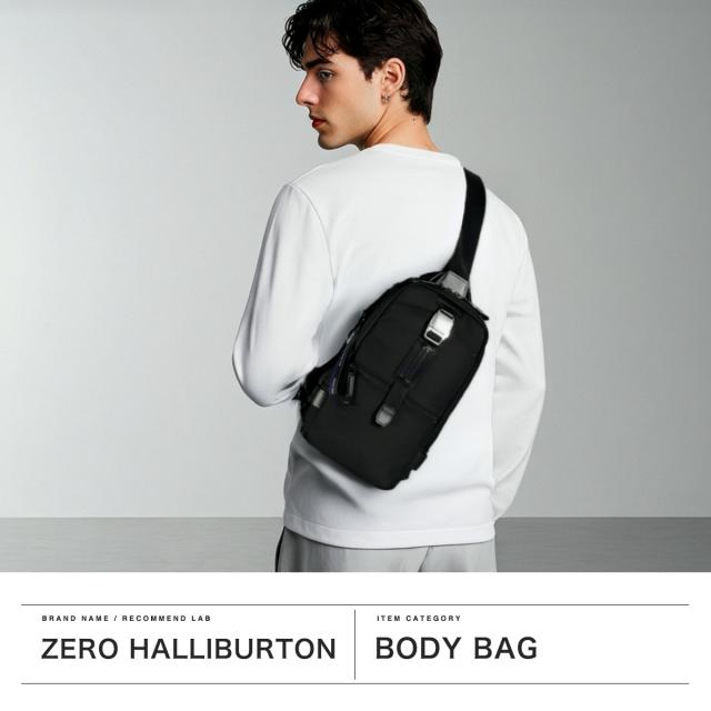 【商品レビューで＋5％】【正規品5年保証】ゼロハリバートン ボディバッグ メンズ ZERO HALLIBURTON 小さめ 軽量 4L B5 ZLM Medium Sling Bag 81514_1