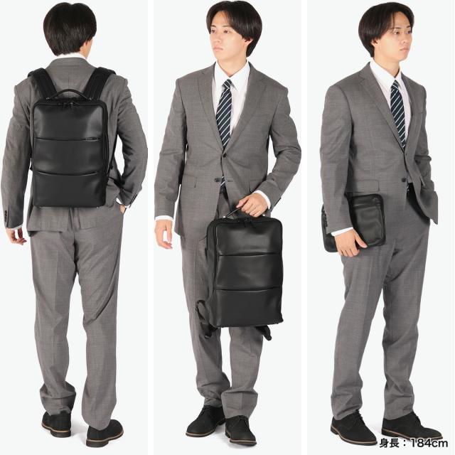 最大30%還元★5/3限定｜【商品レビューで＋5％】【正規品5年保証】ゼロハリバートン ビジネスリュック メンズ レディース エース ZERO HALLIBURTON 革 本革 リュック PC 大人 ブランド 81502_9