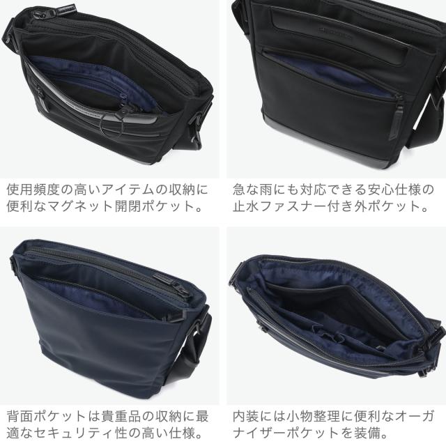 【商品レビューで＋5％】【正規品5年保証】ゼロハリバートン ショルダーバッグ メンズ ブランド 小さめ 斜めがけ 縦型 ZERO HALLIBURTON かっこいい 撥水 4L 81532_4