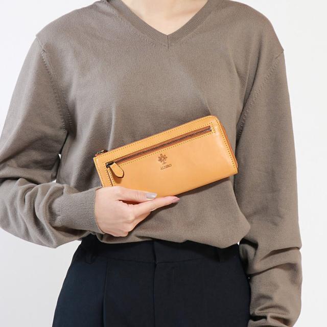 商品レビューで＋5％】アルベロ 財布 ALBERO L字ファスナー長財布 本革