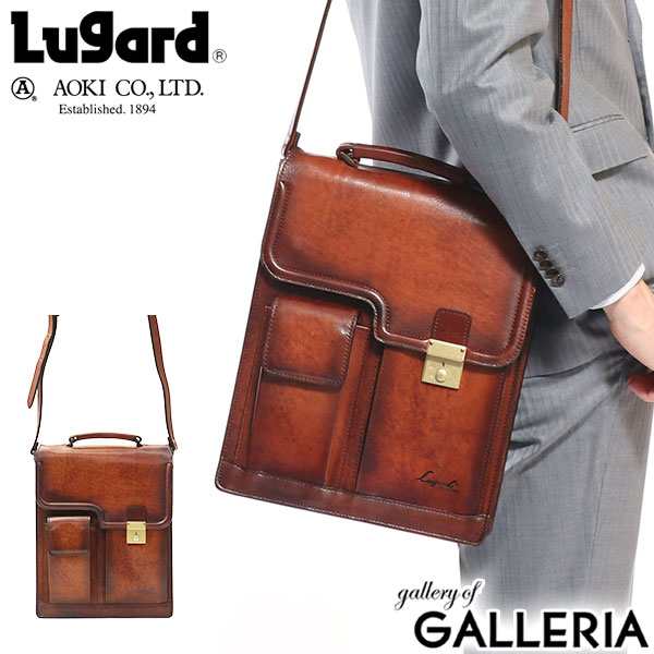 【商品レビューで＋5％】青木鞄 ショルダーバッグ AOKI ラガード Lugard G3 斜めがけ　メンズ レザー 本革 A4 5221