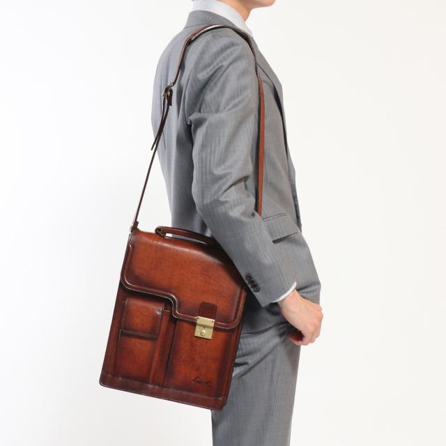 最大30%還元★5/3限定｜【商品レビューで＋5％】青木鞄 ショルダーバッグ AOKI ラガード Lugard G3 斜めがけ　メンズ レザー 本革 A4 5221_2