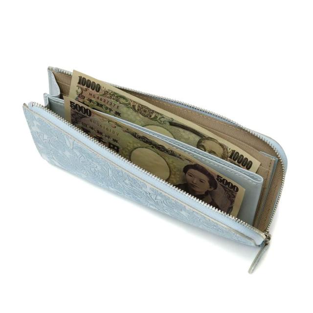 最大30%還元★4/13限定｜【商品レビューで＋5％】アルカン L字ファスナー 長財布 Arukan クレア 本革 花柄 型押し 日本製 レディース 1413-657