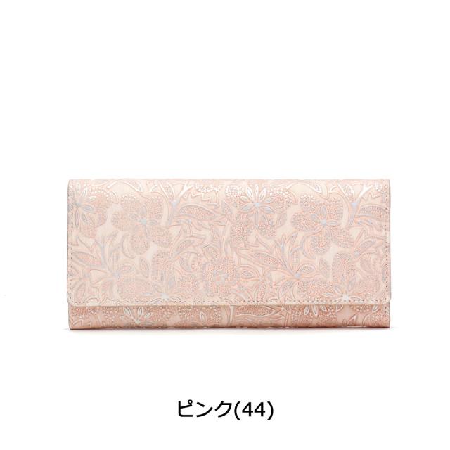 最大30%還元★5/3限定｜【商品レビューで＋5％】アルカン 長財布 Arukan クレア かぶせ 本革 花柄 型押し 日本製 レディース 1417-620_2