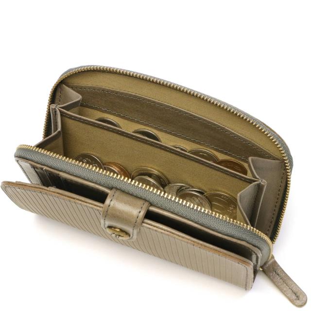 【商品レビューで＋5％】クレドラン 財布 CLEDRAN RAY レイ WALLET 二つ折り財布 小銭入れ付き 大きめ 本革 ストライプ 日本製 CL-3210_14