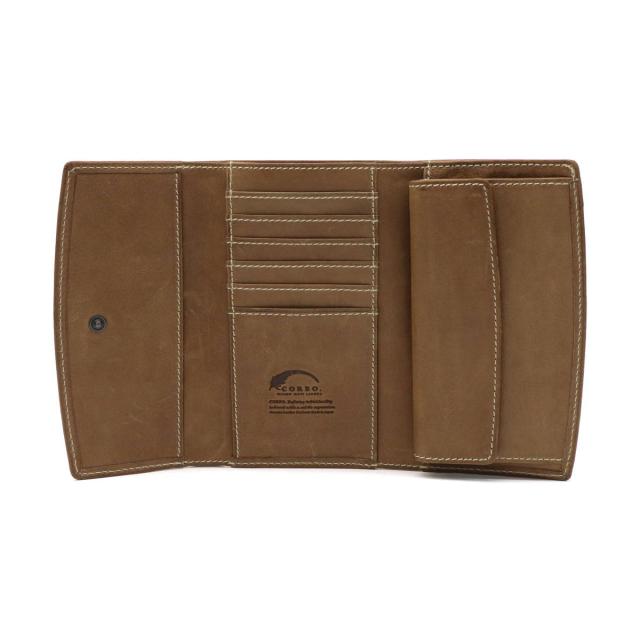 【商品レビューで＋5％】コルボ 財布 CORBO 三つ折り財布 Curious キュリオス メンズ 本革 小銭入れ付き 限定カラー 8LO-1110_19