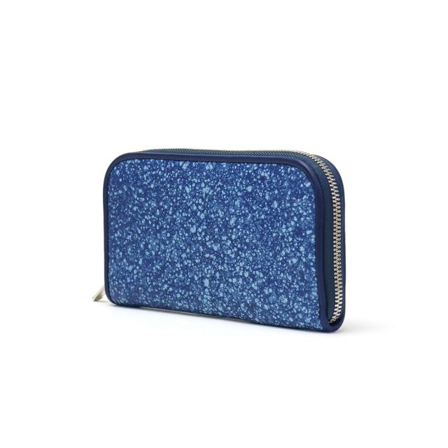 【商品レビューで＋5％】【セール40％OFF】【当店限定 コラボモデル】クランプ ラウンドファスナー長財布 Cramp 天然本藍染革 SKM-G001_7