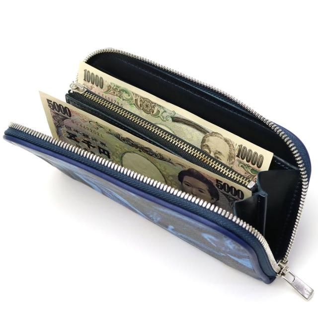 【商品レビューで＋5％】【セール40％OFF】【当店限定 コラボモデル】クランプ ラウンドファスナー長財布 Cramp 天然本藍染革 SKM-G001_10