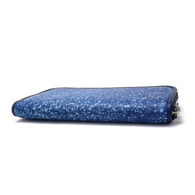 【商品レビューで＋5％】【セール40％OFF】【当店限定 コラボモデル】クランプ ラウンドファスナー長財布 Cramp 天然本藍染革 SKM-G001_17