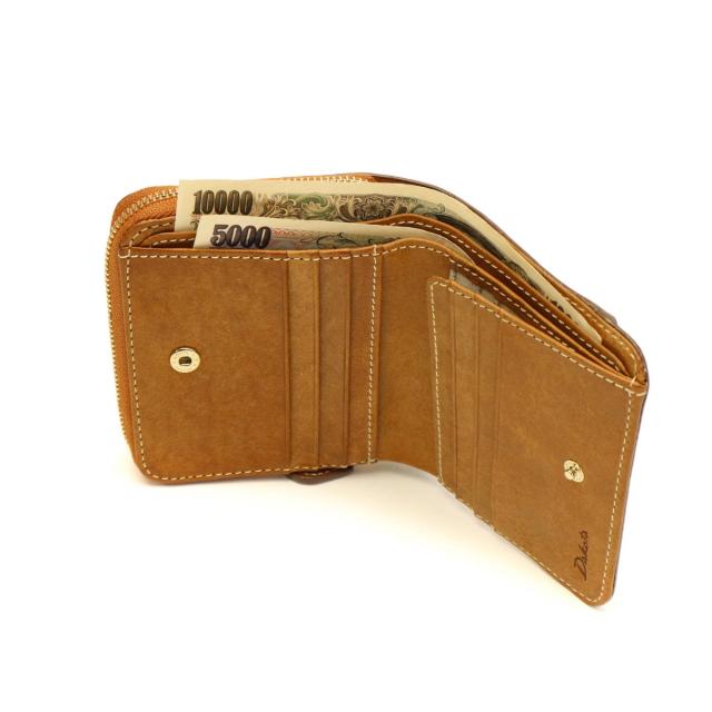 【商品レビューで＋5％】【ダコタ限定小物プレゼント】ダコタ 財布 Dakota 二つ折り財布 コラッジョ 本革 コンパクト 小さめ レディース ブランド 0036440_14