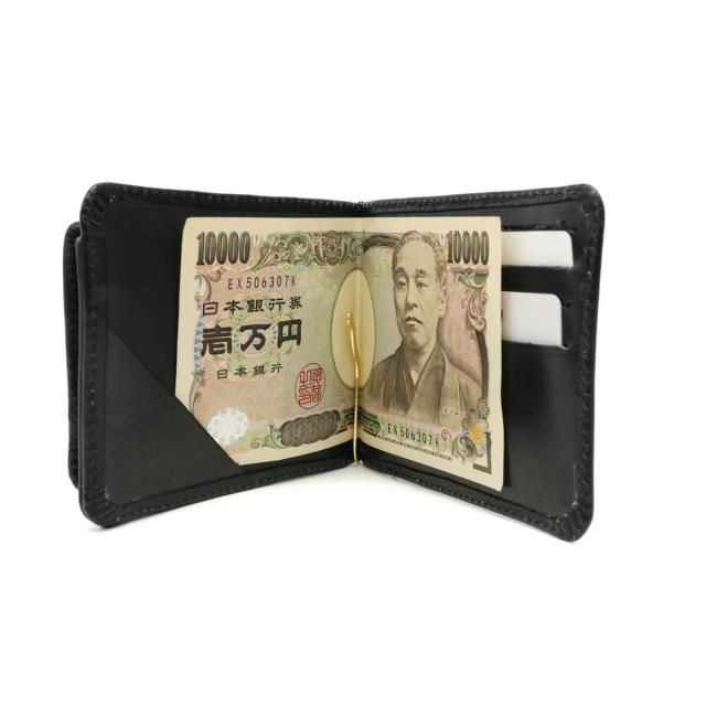 【商品レビューで＋5％】【3ヶ月保証】GLENROYAL グレンロイヤル 財布 マネークリップ小銭入れ付き 本革 ビジネス LAKELAND 03-6164_9