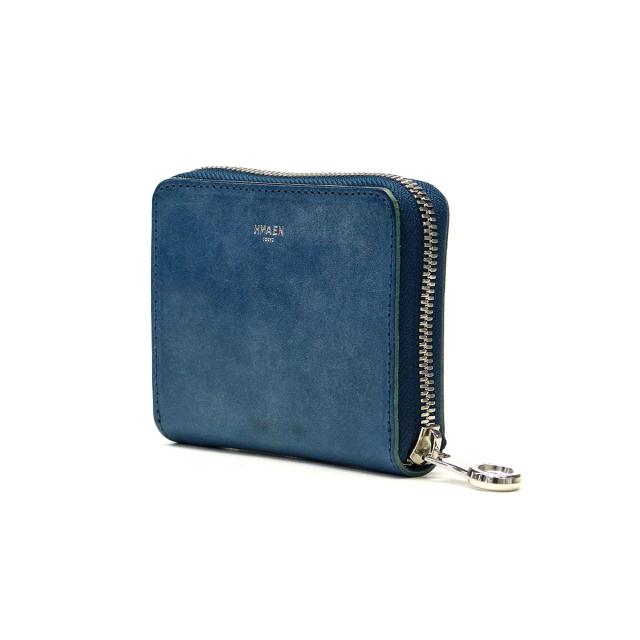 商品レビューで＋5％】アエナ 財布 HMAEN 二つ折り財布 BOX型小銭入れ