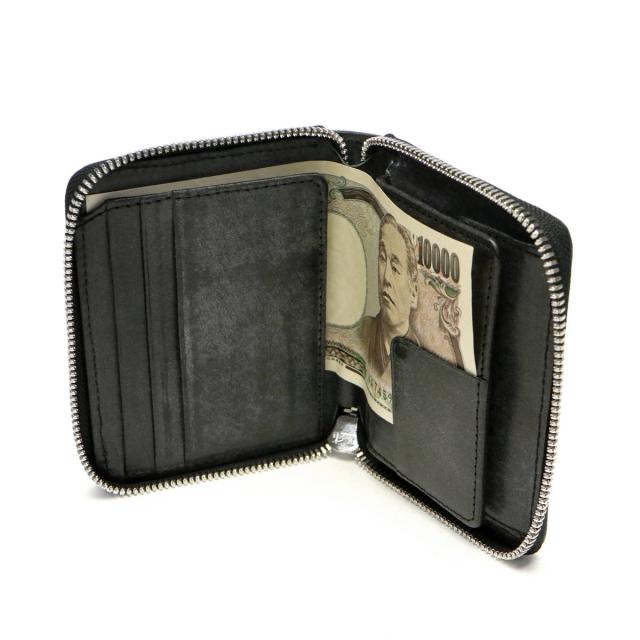 【商品レビューで＋5％】アエナ 財布 HMAEN 二つ折り財布 BOX型小銭入れ BILL フルレザーラウンドジップミニ財布 本革 大人 日本製_9