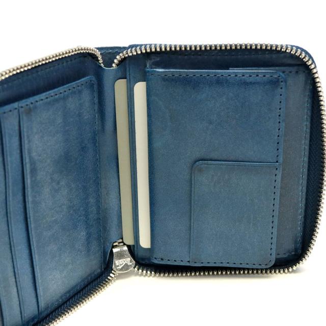【商品レビューで＋5％】アエナ 財布 HMAEN 二つ折り財布 BOX型小銭入れ BILL フルレザーラウンドジップミニ財布 本革 大人 日本製_11