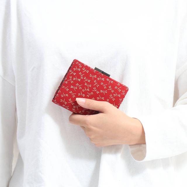 【商品レビューで＋5％】印傳屋 財布 印伝 インデンヤ INDEN-YA 二つ折り 二つ折り財布 がま口 小銭入れあり 本革 115がま札 1604_10