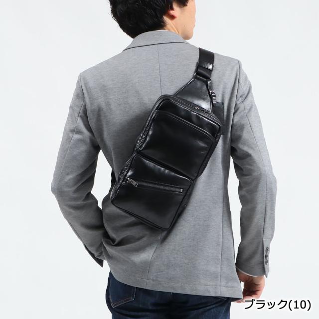 ラゲッジレーベル 2室 ショルダーバッグ クロスボディ メンズ 斜め掛け 黒 ラゲッジレーベル 2室 ショルダーバッグ クロスボディ メンズ