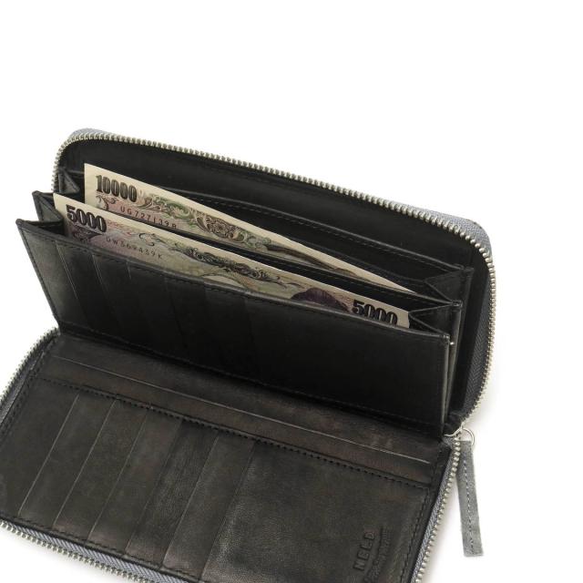 【商品レビューで＋5％】ネルド 長財布 NELD ZOU ゾウ 財布 ラウンドファスナー 本革 小銭入れあり BOX型小銭入れ 大容量 日本製 AN205_9