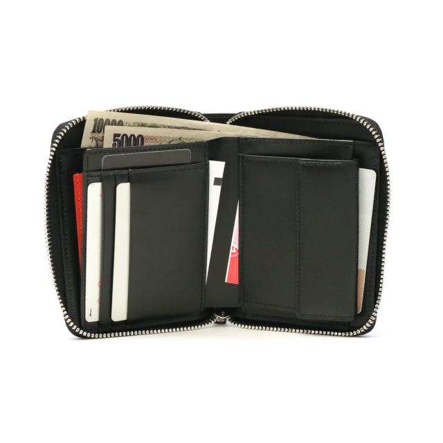 ポーター エンチェイス ウォレット 007-02284 二つ折り財布 吉田カバン PORTER ENCHASE WALLET 財布 二つ折 ラウンドファスナー エンボス 型押し 本革 レザー 日本製 メンズ レディース_8