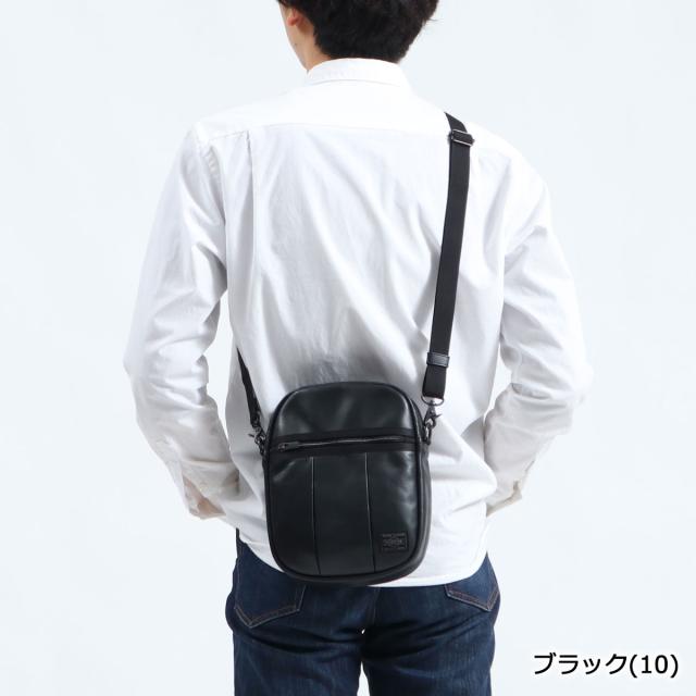 ポーター アルーフ ショルダーバッグ(L) 023-01080 ショルダーバッグ 吉田カバン PORTER ALOOF SHOULDER BAG(L) 斜めがけバッグ 本革 軽量 メンズ_1