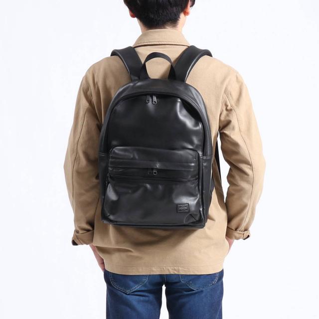 ポーター アルーフ デイパック 023-01082 リュックサック 吉田カバン PORTER ALOOF DAYPACK ファスナー付き A4 17L ラウンド型 メンズ レディース 本革 日本製_2