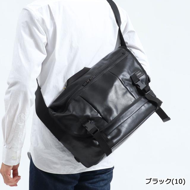ポーター アルーフ メッセンジャーバッグ 023-03758 ショルダーバッグ 吉田カバン PORTER ALOOF MESSENGER BAG 斜めがけ 本革 軽量 A4 メンズ レディース 日本製_1