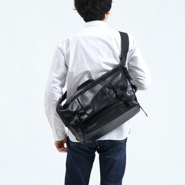 ポーター アルーフ メッセンジャーバッグ 023-03758 ショルダーバッグ 吉田カバン PORTER ALOOF MESSENGER BAG 斜めがけ 本革 軽量 A4 メンズ レディース 日本製_4