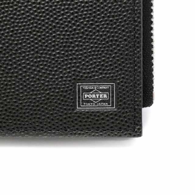 ポーター エイブル ウォレット 030-03439 二つ折り財布 吉田カバン PORTER 財布 ABLE WALLET コンパクト ミニ財布 型押し メンズ レディ