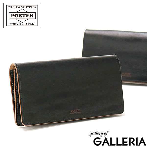 sp-720) PORTER レザー ロングウォレット 折りたたみ