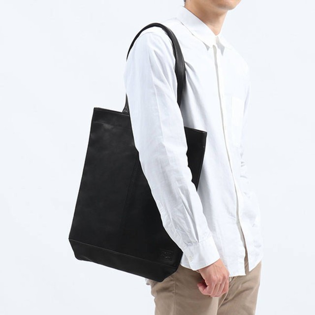 ポーター フランク トートバッグ 198-01310 吉田カバン PORTER FRANK TOTE BAG トート A4 縦型 肩掛け レザー 本革  通勤 軽量 メンズ レ