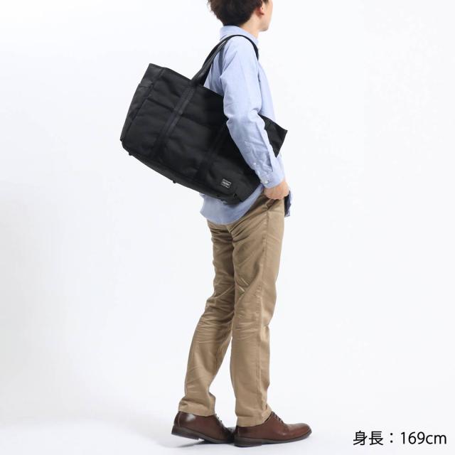 ポーター ハイブリッド トートバッグ 737-07945 吉田カバン PORTER HYBRID TOTE BAG ファスナー付き A4 B4 大きめ 軽量 防水 丈夫 通学 通勤 スポーツ ビジネス カジュアル メンズ レディース_3