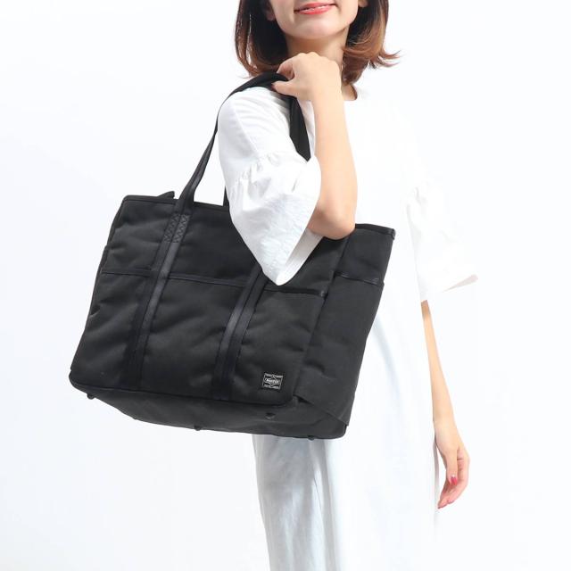 ポーター ハイブリッド トートバッグ 737-07945 吉田カバン PORTER HYBRID TOTE BAG ファスナー付き A4 B4 大きめ 軽量 防水 丈夫 通学 通勤 スポーツ ビジネス カジュアル メンズ レディース_4
