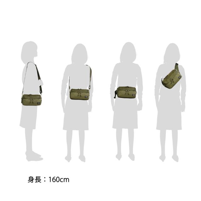 ポーター フォース 2WAYウエストバッグ 855-07501 ショルダーバッグ 吉田カバン PORTER FORCE メンズ レディース ボディバッグ ウエストポーチ 斜めがけ_8