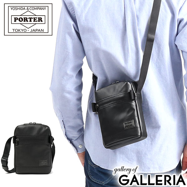 ポーター ガード ショルダーバッグ 033-05064 吉田カバン PORTER GUARD SHOULDER BAG ショルダー バッグ メンズ レディース ミニショルダー 縦型 本革 撥水 薄マチ 軽量