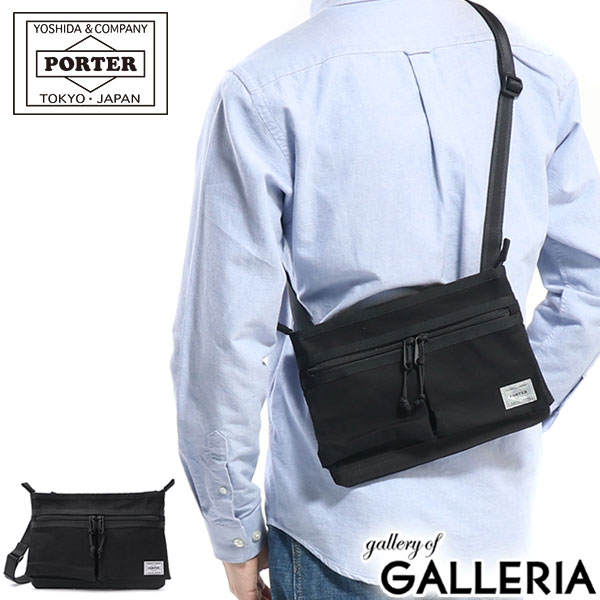 ポーター スイッチ サコッシュ 874-04680 ショルダーバッグ 吉田カバン PORTER SWITCH SACOCHE 斜めがけ 小さめ コットン ブラック カジュアル 撥水 メンズ レディース