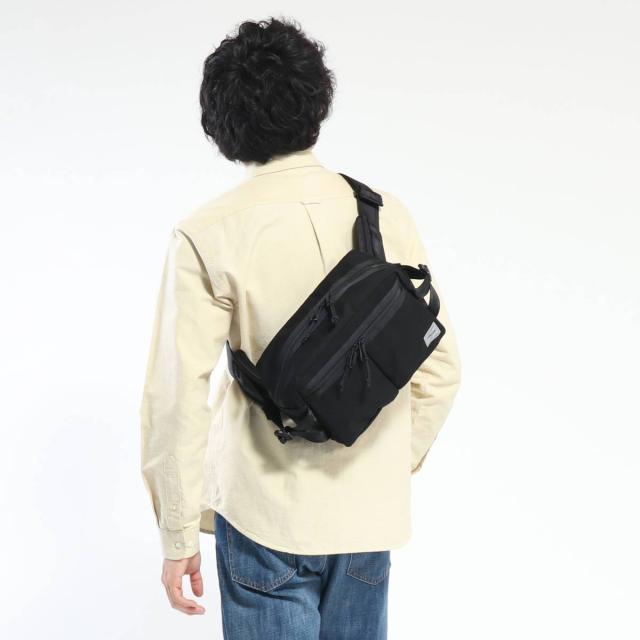 ポーター スイッチ ウエストバッグ 874-19676 ボディバッグ 吉田カバン PORTER SWITCH WAIST BAG 斜めがけ コットン ブラック カジュアル 撥水 メンズ レディース_2
